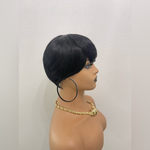 Short Pixie Cut Human Hair Wig Full Wig (No Lace) All Wefts - Picture 10 of 10